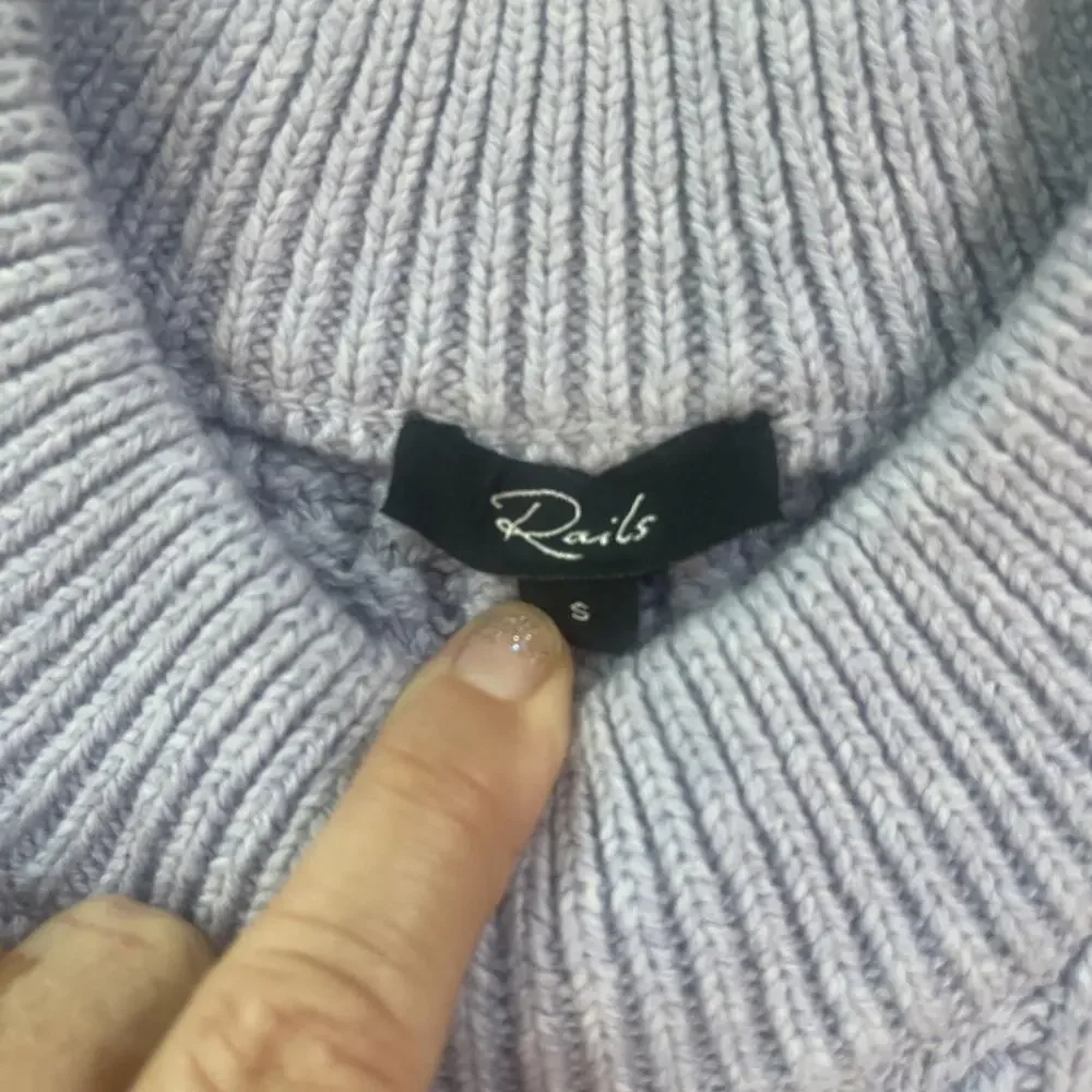 Rails Amy Sweater Cable Knit Tie Back Women's S Lavender Light Purple NEW